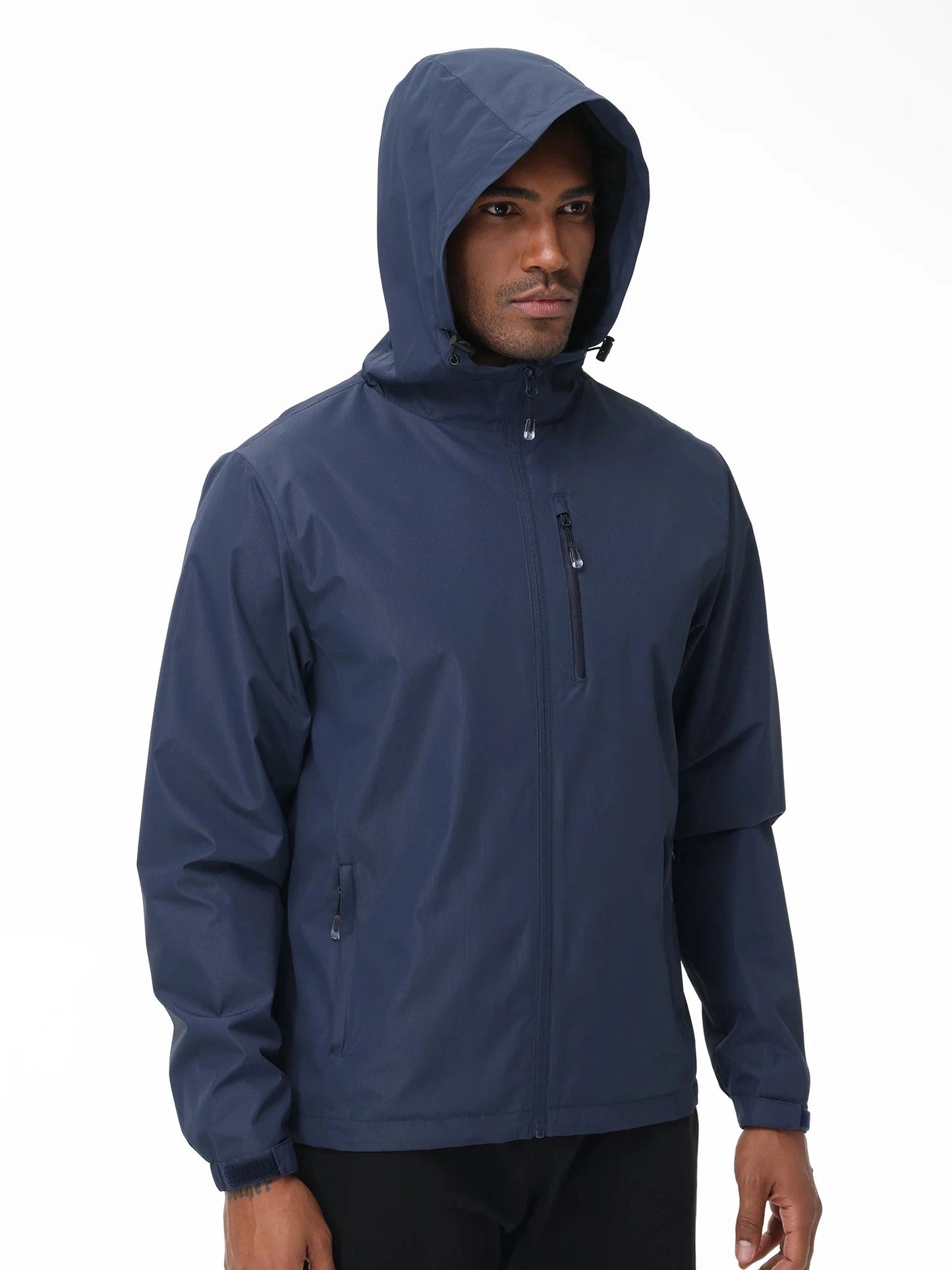 Summer Men's Waterproof Softshell Jacket with Storage Bag, GlowCart