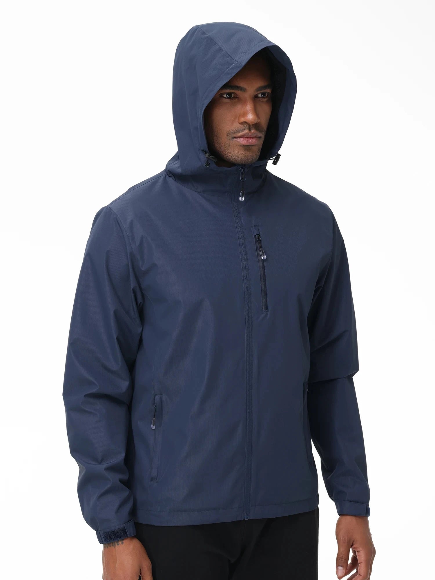 Summer Men's Waterproof Softshell Jacket with Storage Bag, GlowCart