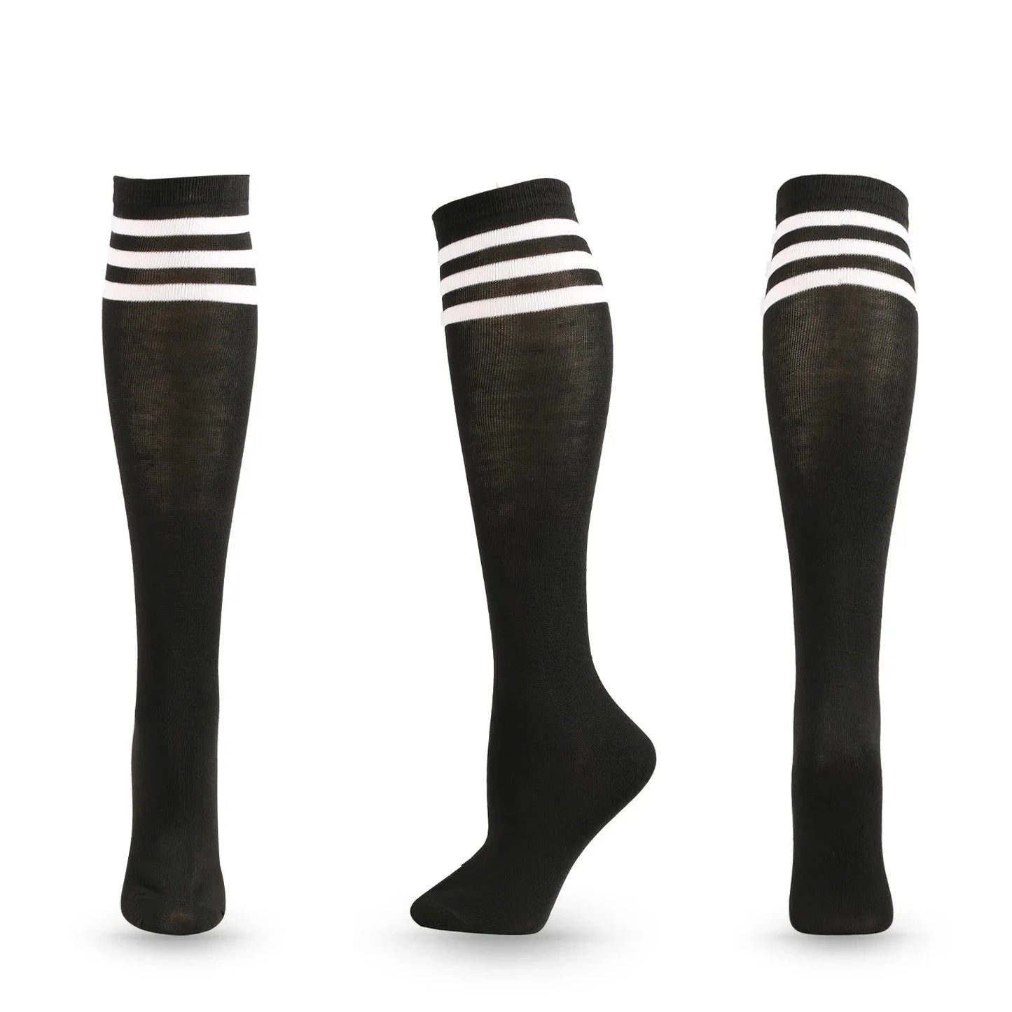 Unisex Compression Socks Football Socks Non-slip Long Tube Knee High Stockings Socks Striped Soccer Socks Running Sports Socks GlowCart