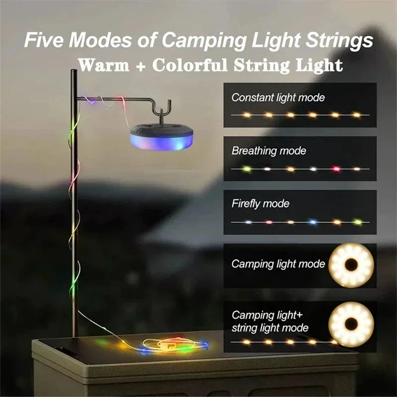 4in1 Camping Lamp Strip LED Atmosphere 10M Length Waterproof GlowCart