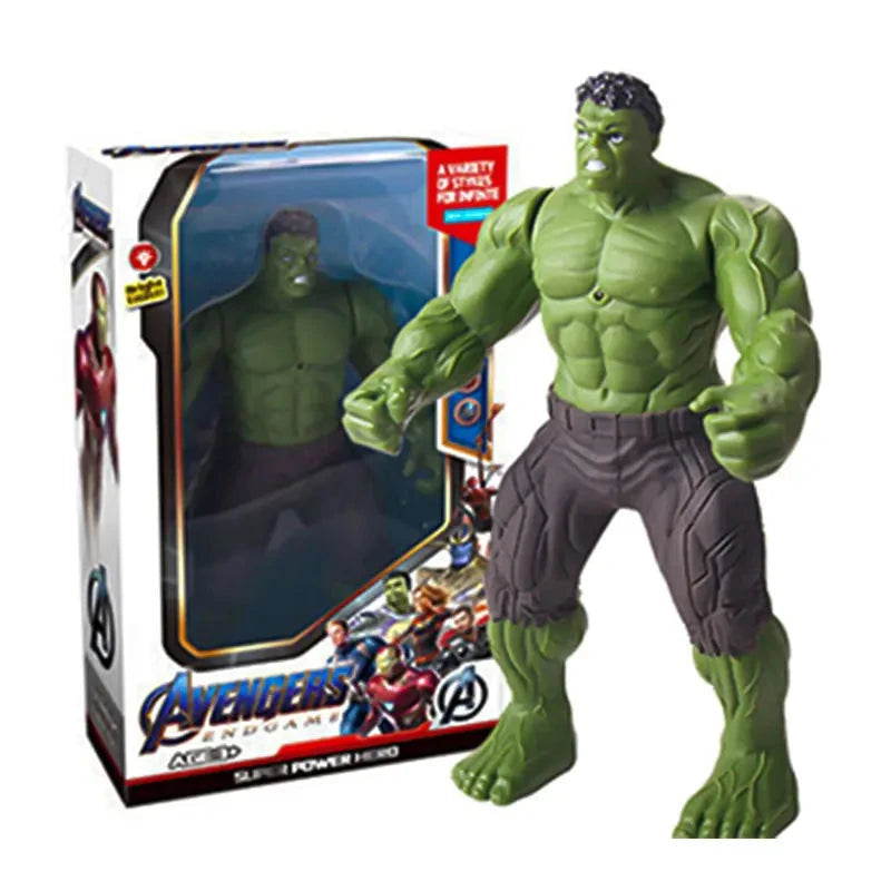 2024  Marvel Spiderman Hulk Ironman Anime Action Figure Toy GlowCart