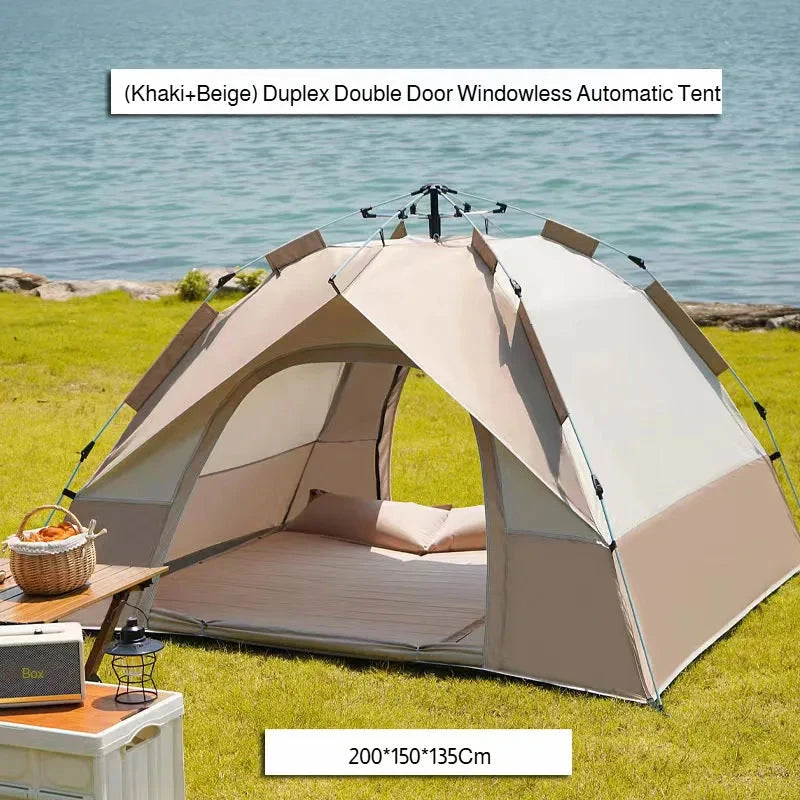 Outdoor portable tent quick-open thickened folding tent GlowCart