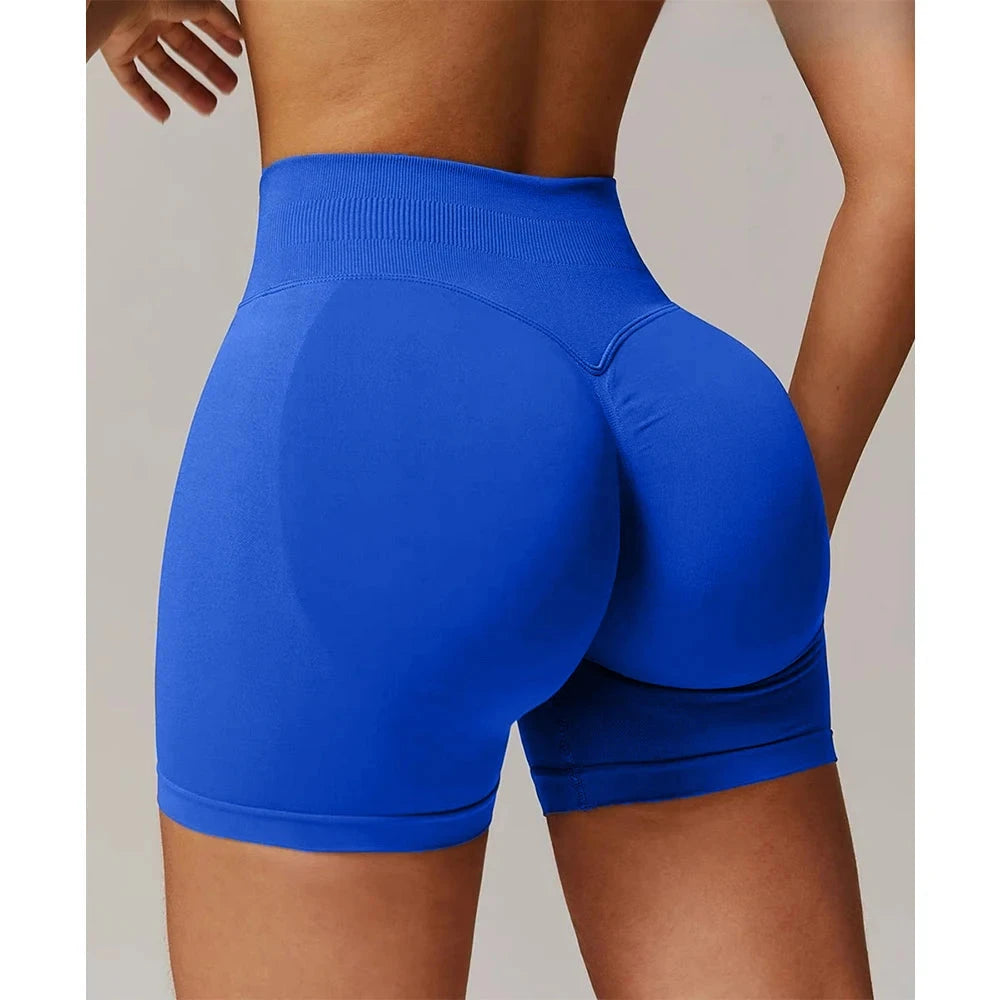 TKITK Shorts Pro Solid Seamless Half Pants Women Soft  Fitness Outfits Yoga Pants Gym Running Bike Wear GlowCart