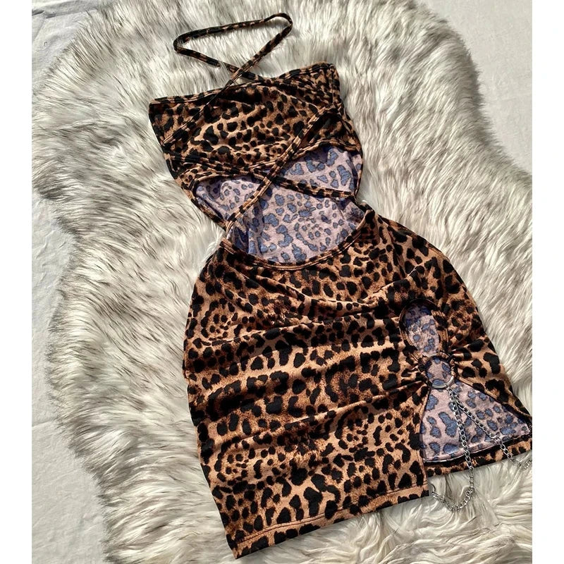 Elegant And Fashionable Women's Sexy Leopard Print Mini GlowCart