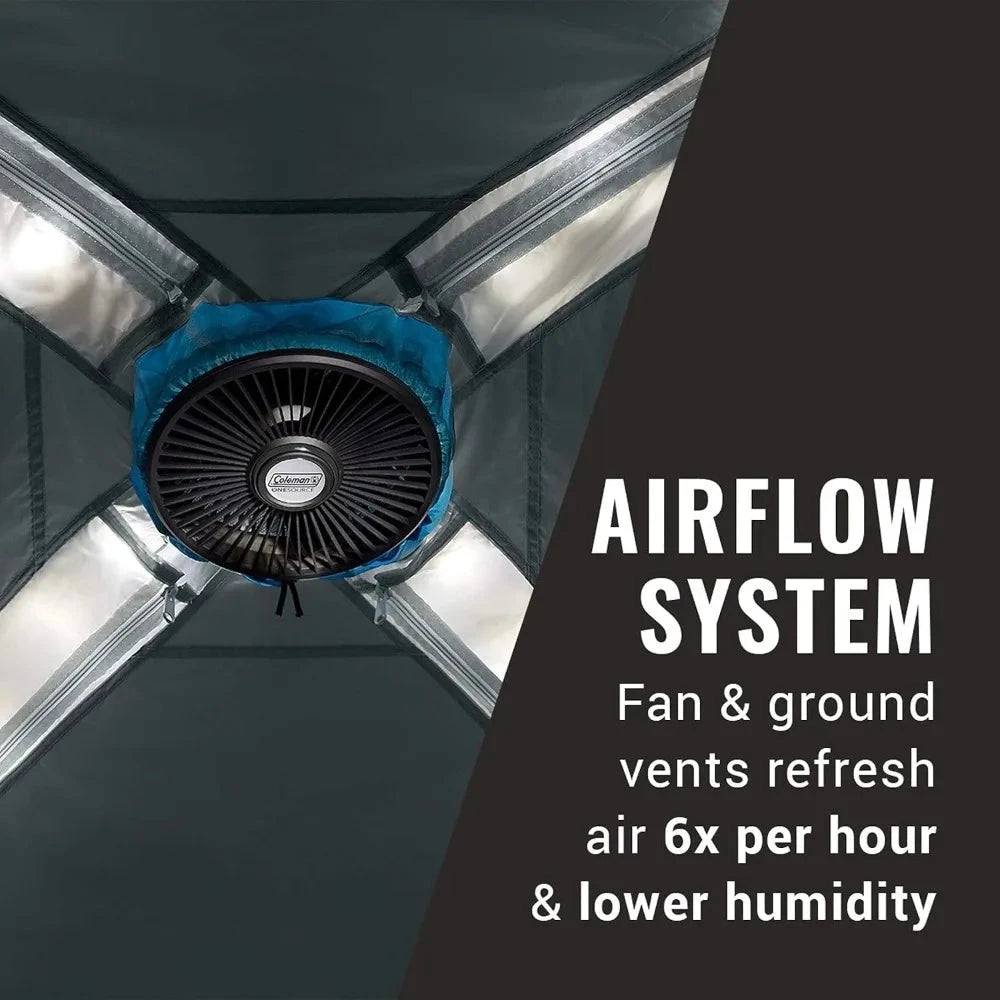 Coleman OneSource Rechargeable Camping Tent for 4-6 People GlowCart