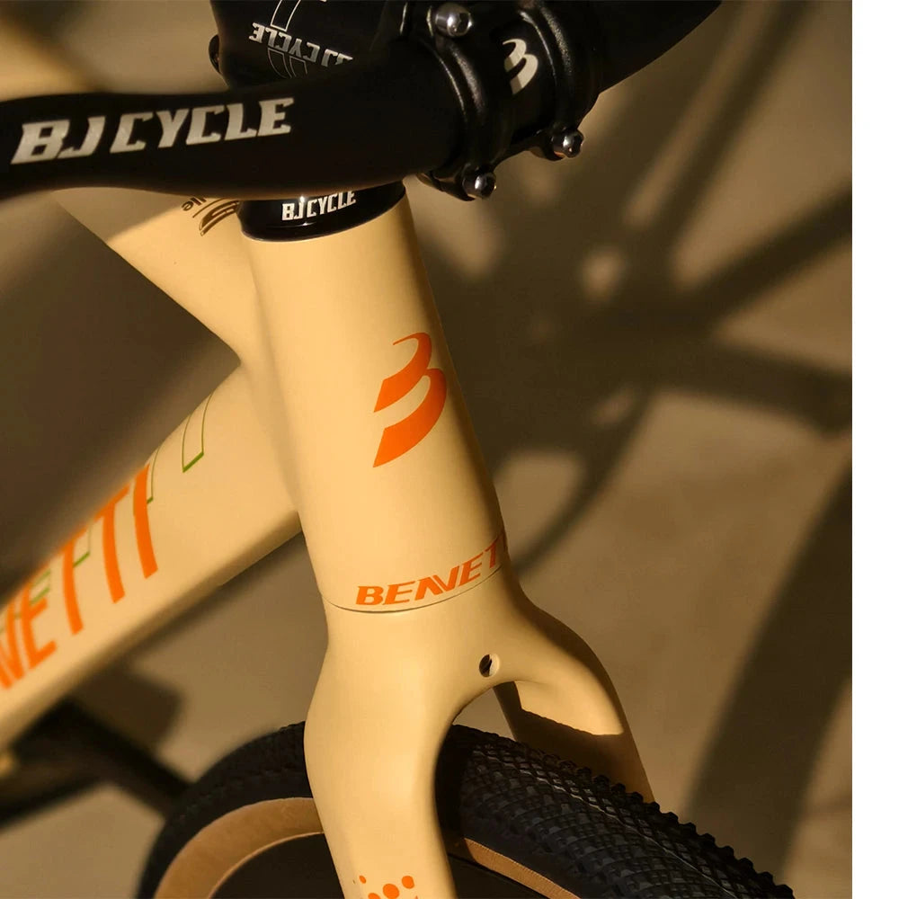 BJ CYCLE Bennetti All-Terrain Fixie Bike Fixedgear Complete Bicycle Single Speed bike Gravel Bike Aluminum GlowCart