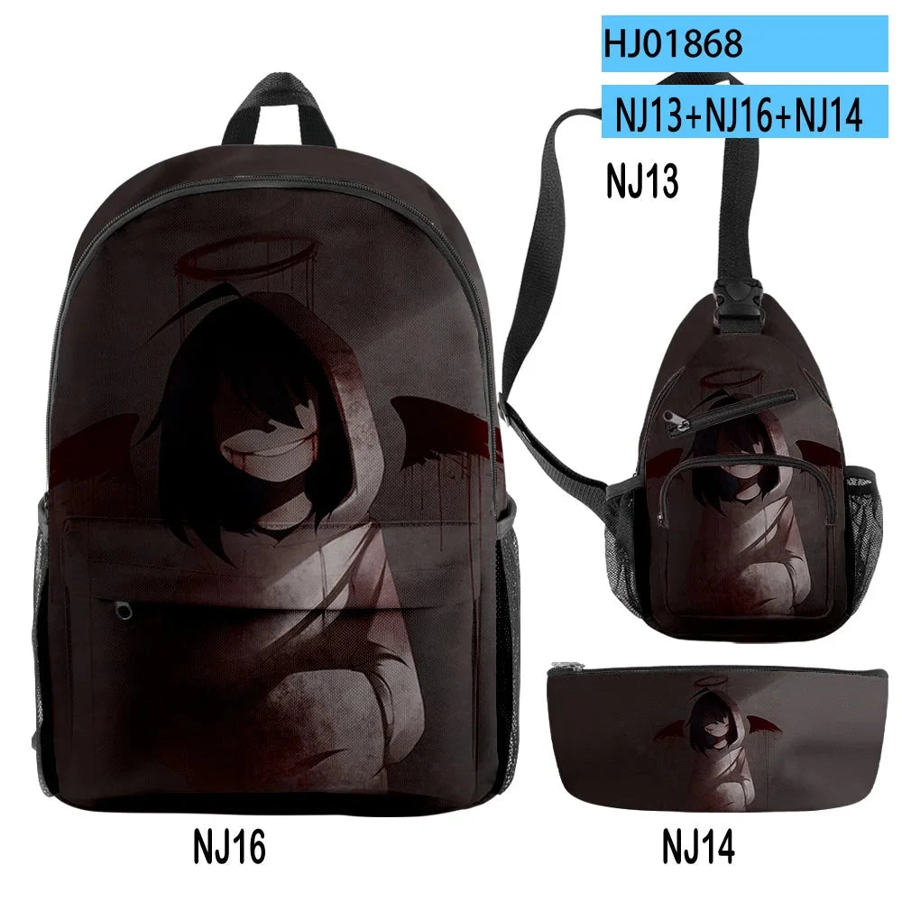 Cartoon Popular Jeff the Killer Creepypasta 3D Print GlowCart