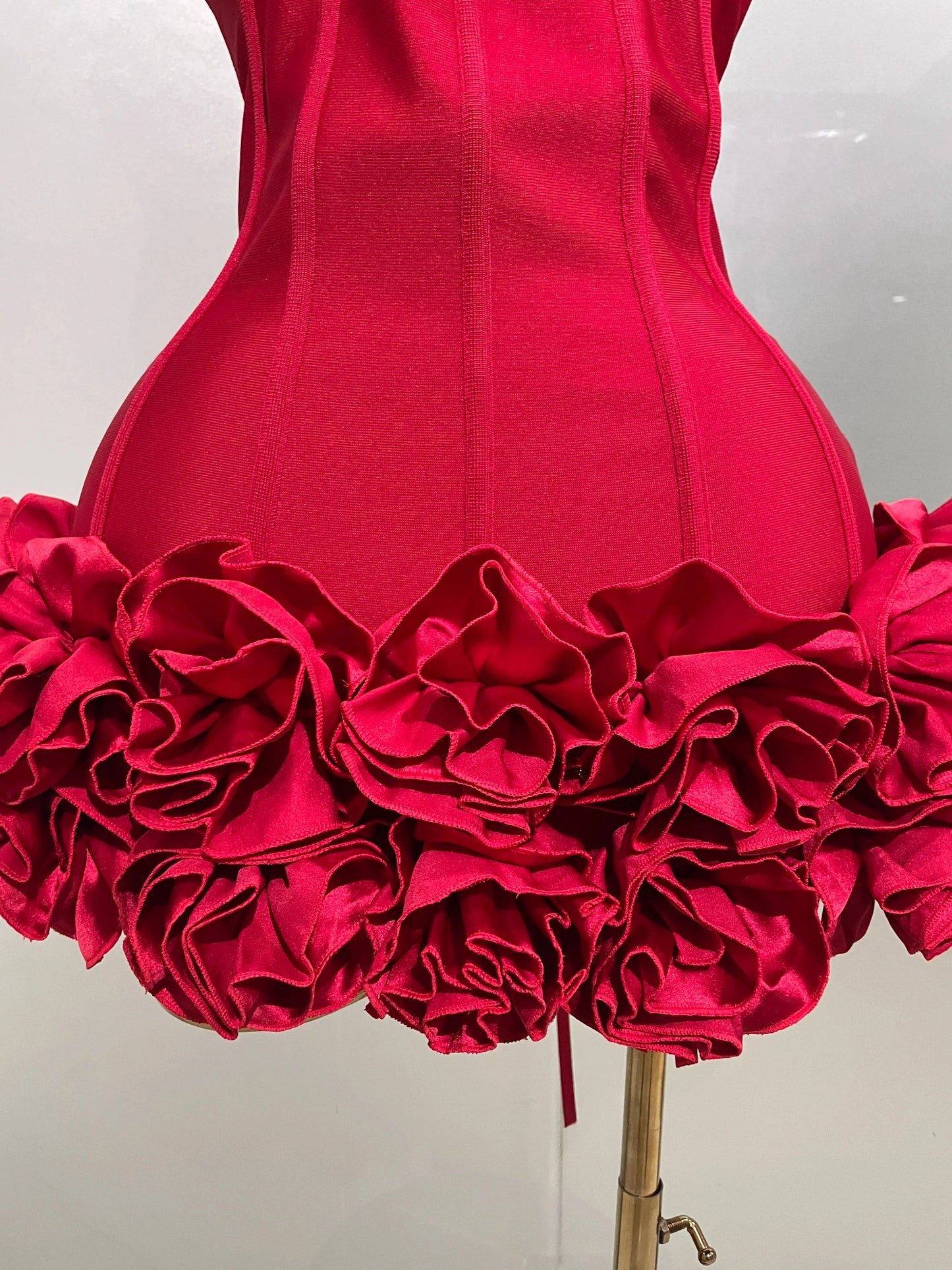 2025 Sexy Evening Bandage Dress Strapless Bodycon Flowers GlowCart