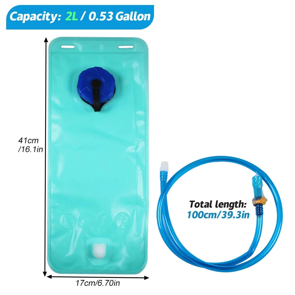 1Set Water Bladder for Hydration Pack Outdoor Bag Water Backpack Reservoirs Hiking Water Pouch Backpack Bladder Running GlowCart