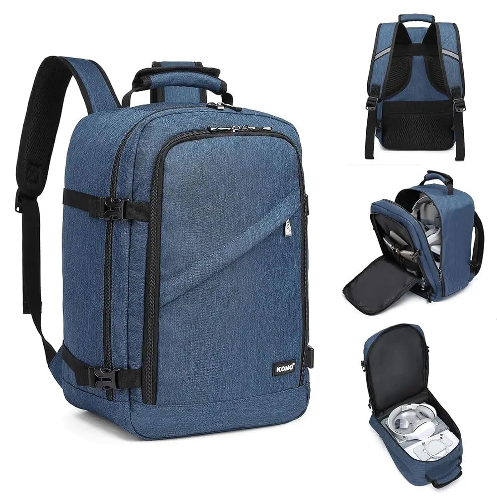 KONO Carry on Backpack, Airplane Approved Under Seat Travel GlowCart