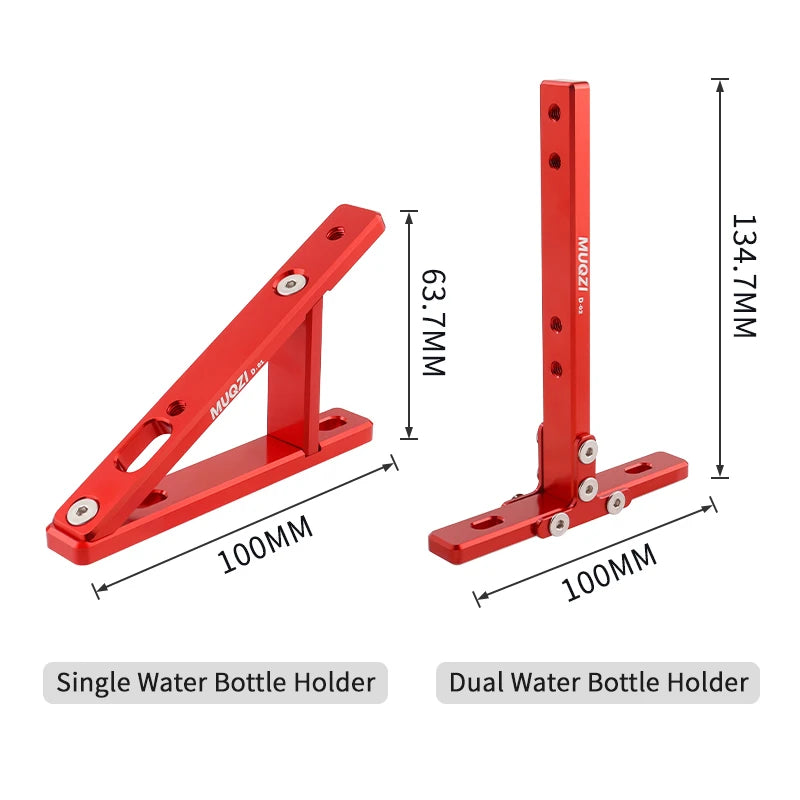 MUQZI Bottle Cage Adapter Folding Bike Water Bottle Cage Mounting Base Adjustable Bottle Mount Holder GlowCart