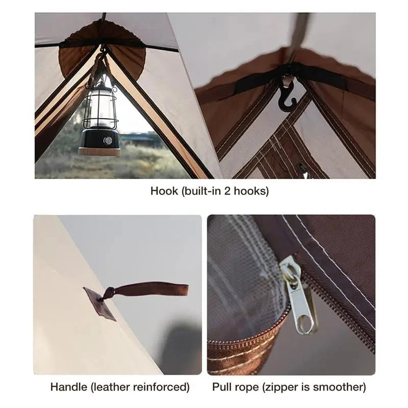 Beach Tent Automatic Instant Open Lightweight UV Protection GlowCart