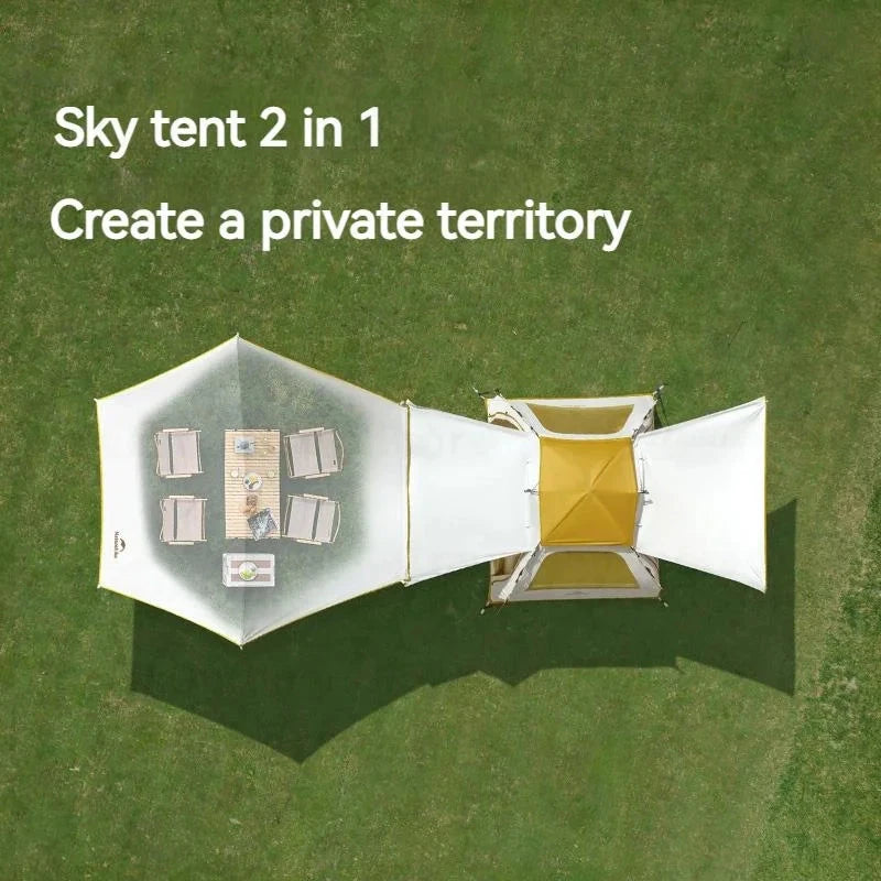 Naturehike Ango ES60 One-Click Tent 2-3 Persons Quick GlowCart