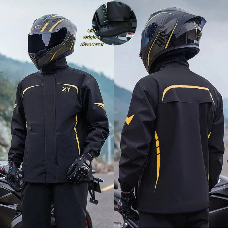 Rain Proof Riding Suit Motorcycle Raincoat for Men and Women GlowCart