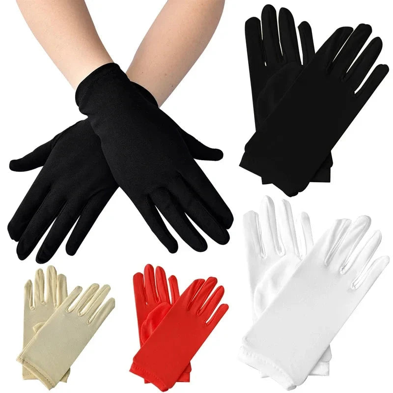 Woman Gloves for Summer Satin Sunscreen  Female Thin Solid GlowCart