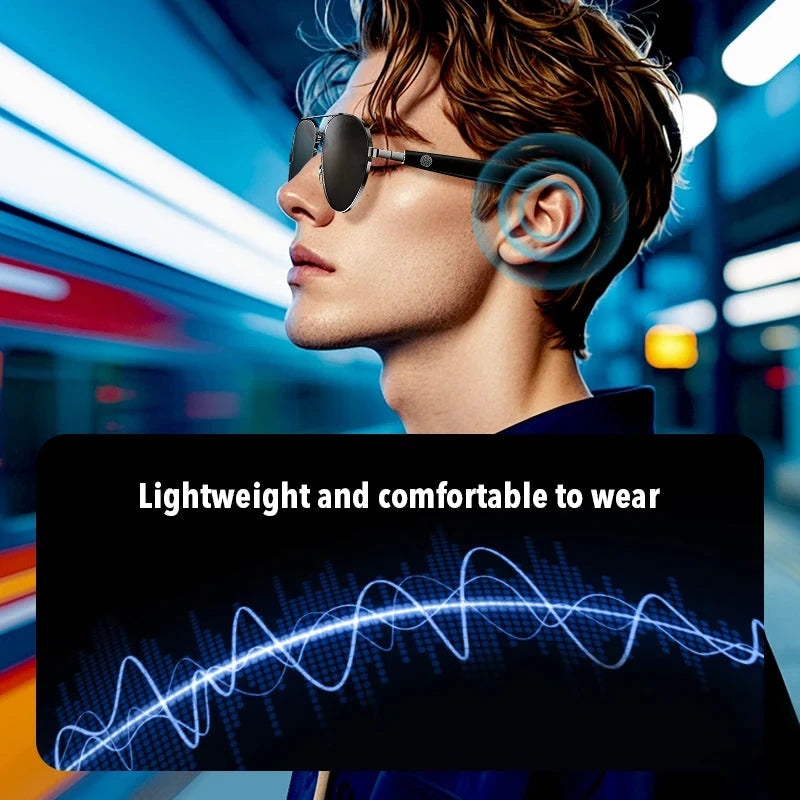 New wireless bluetooth glasses smart sunglasses headset GlowCart