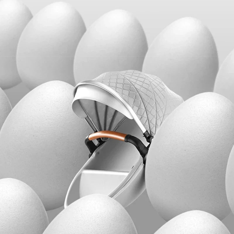 Baby Stroller 2 in 1 Can Sit Can Lie Baby Pram High Landscape bidirectional Baby Pram Shock absorption four wheels stroller GlowCart