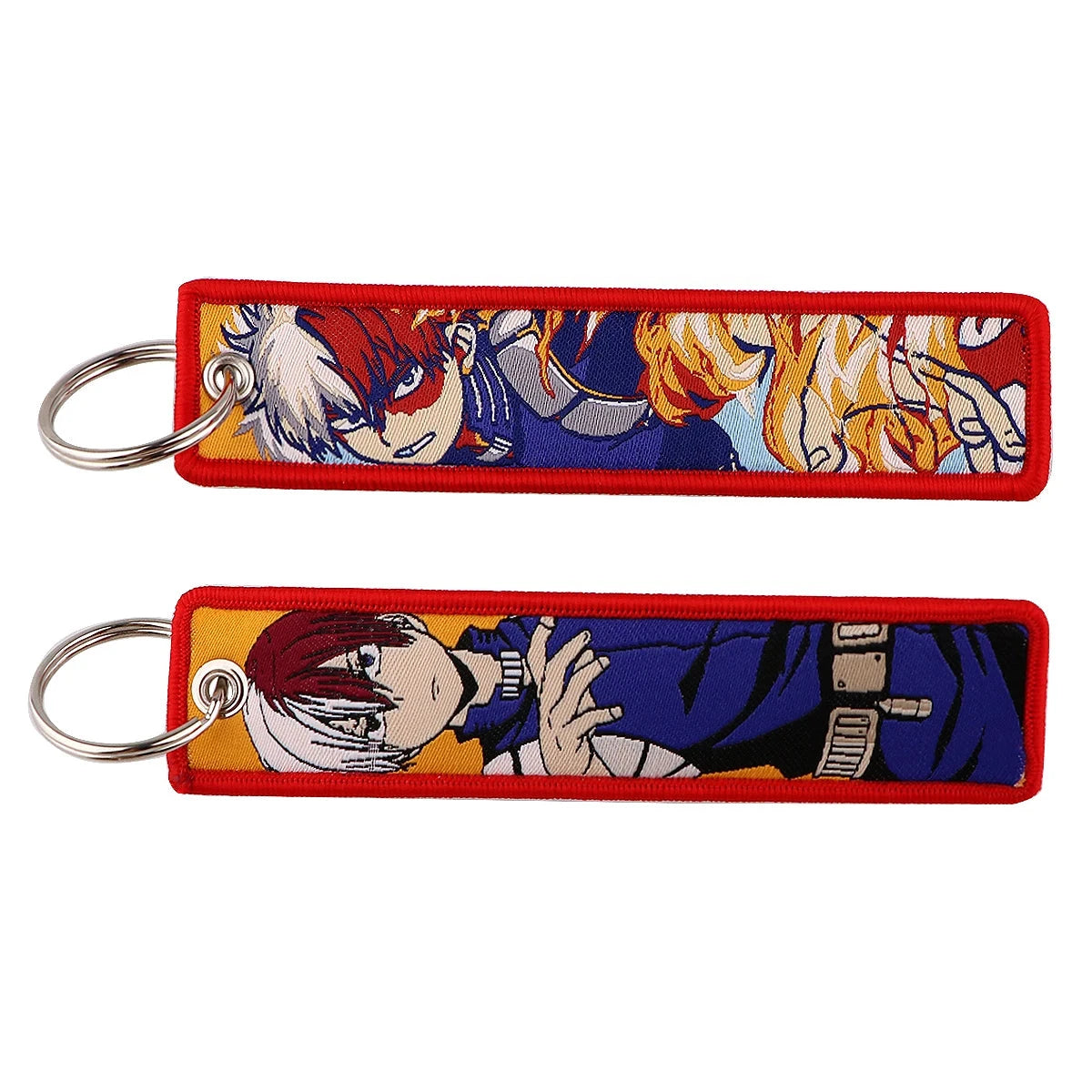 Classic Anime Cool Embroidery Key Fobs Key Tag Motorcycles GlowCart