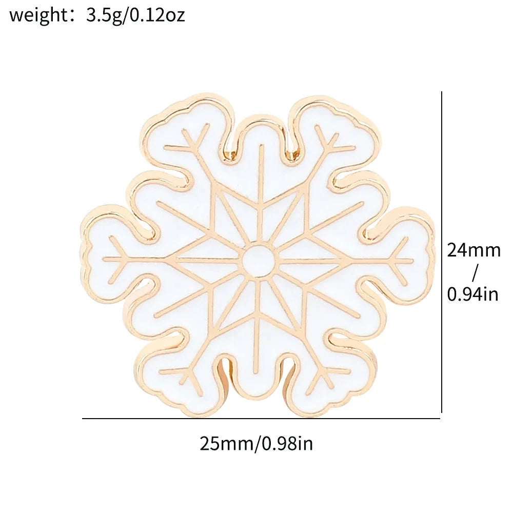 Christmas Brooch Holiday Gift Decoration Metal Badge Jewelry GlowCart