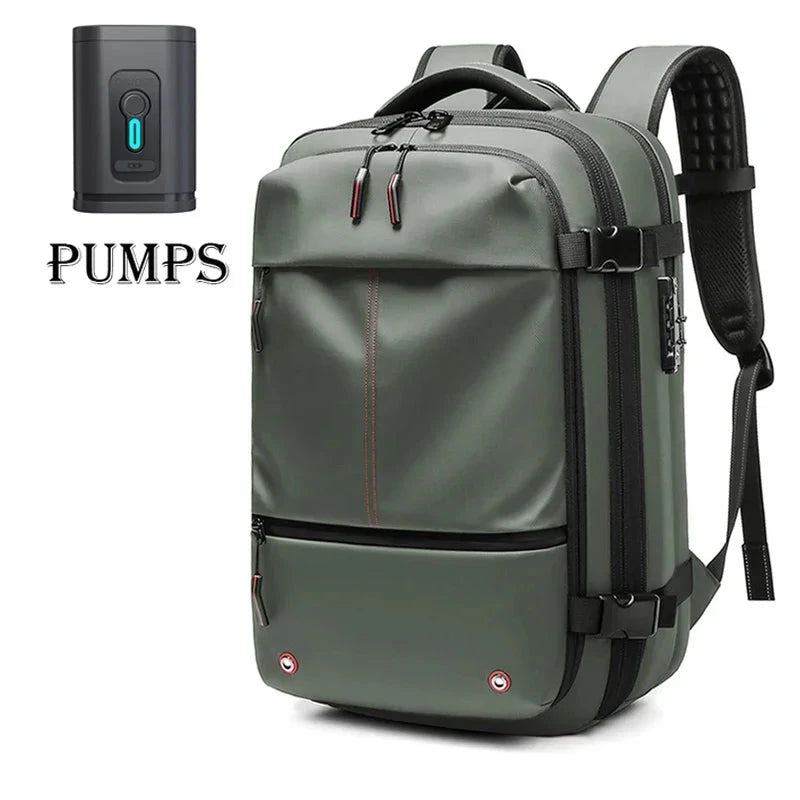 Men Travel Backpack vacuum compression Laptop Backpack 17 GlowCart
