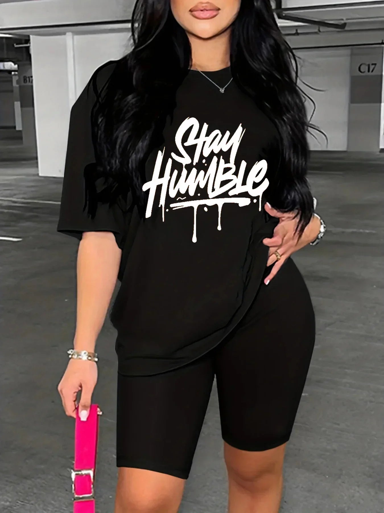 Summer Women's Letter Print Casual Neck Short Sleeved Female T-shirt Tops Tees Men Women 90s Black T-shirts Tops GlowCart