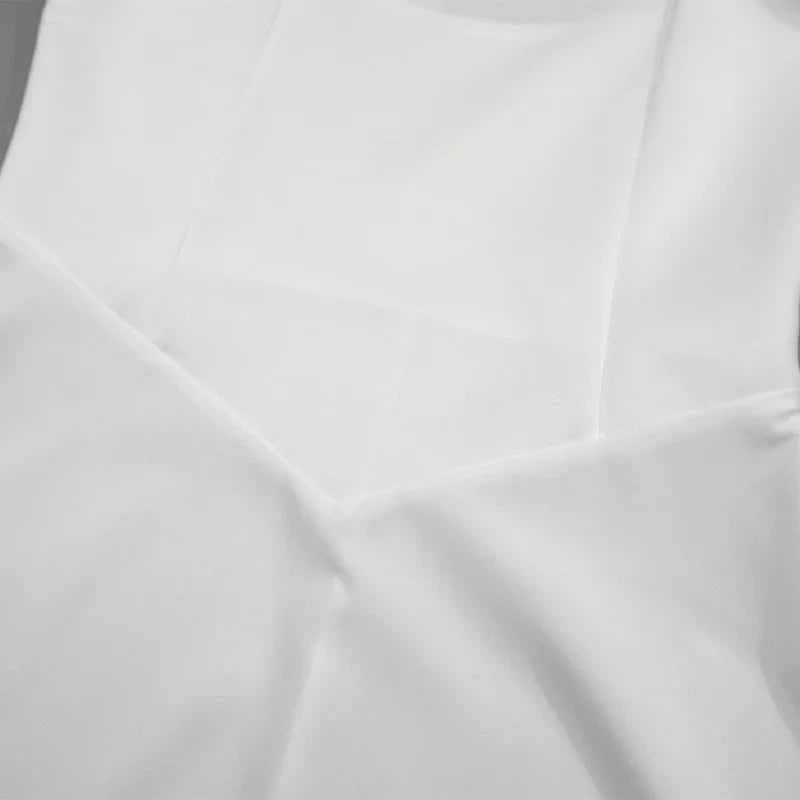 JULISSA MO Sexy Square Collar Women Maxi Dress White GlowCart