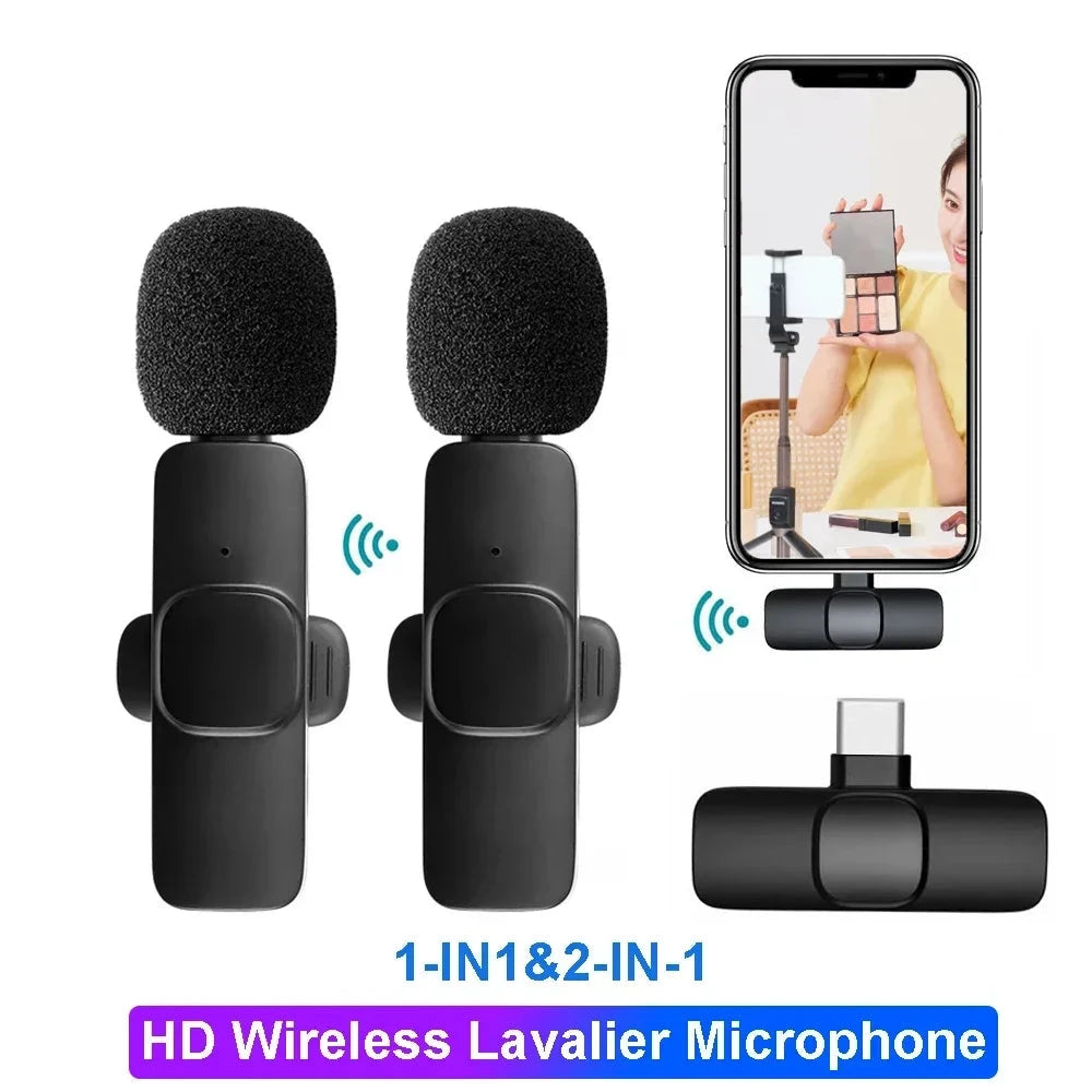 Microphone Wireless Lavalier Microphone for Live GlowCart