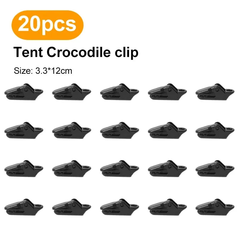10 20 50pcs Heavy Duty Tent Clips for Outdoor Camping GlowCart
