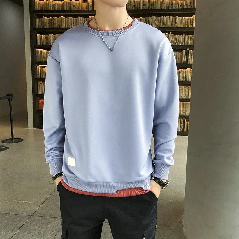 Spring and Autumn Casual Long Sleeved Mens T Shirts Harajuku GlowCart
