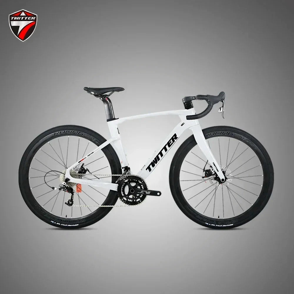 2025TWITTER GRAVEL V3 GEX-13Speed Electronically Shifting T900 Carbon Fiber Road Bike Hydraulic Disc Brakes велосипеды bicicleta GlowCart