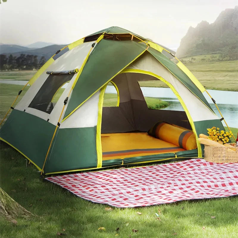 Portable Outdoor Camping Tent, 2-3 People tent, with GlowCart