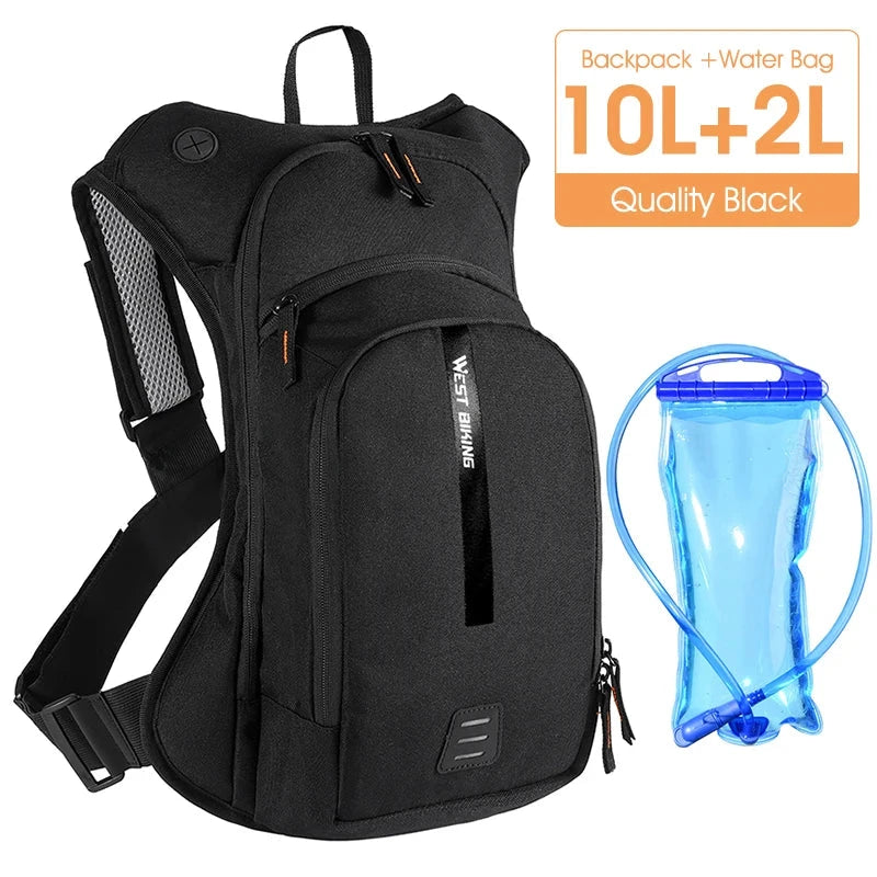 WEST BIKING 10L Ultralight Cycling Backpack Ergonomic Strap MTB Road Bicycle Bag With Water Bag Outdoor Hiking Climbing Bag GlowCart