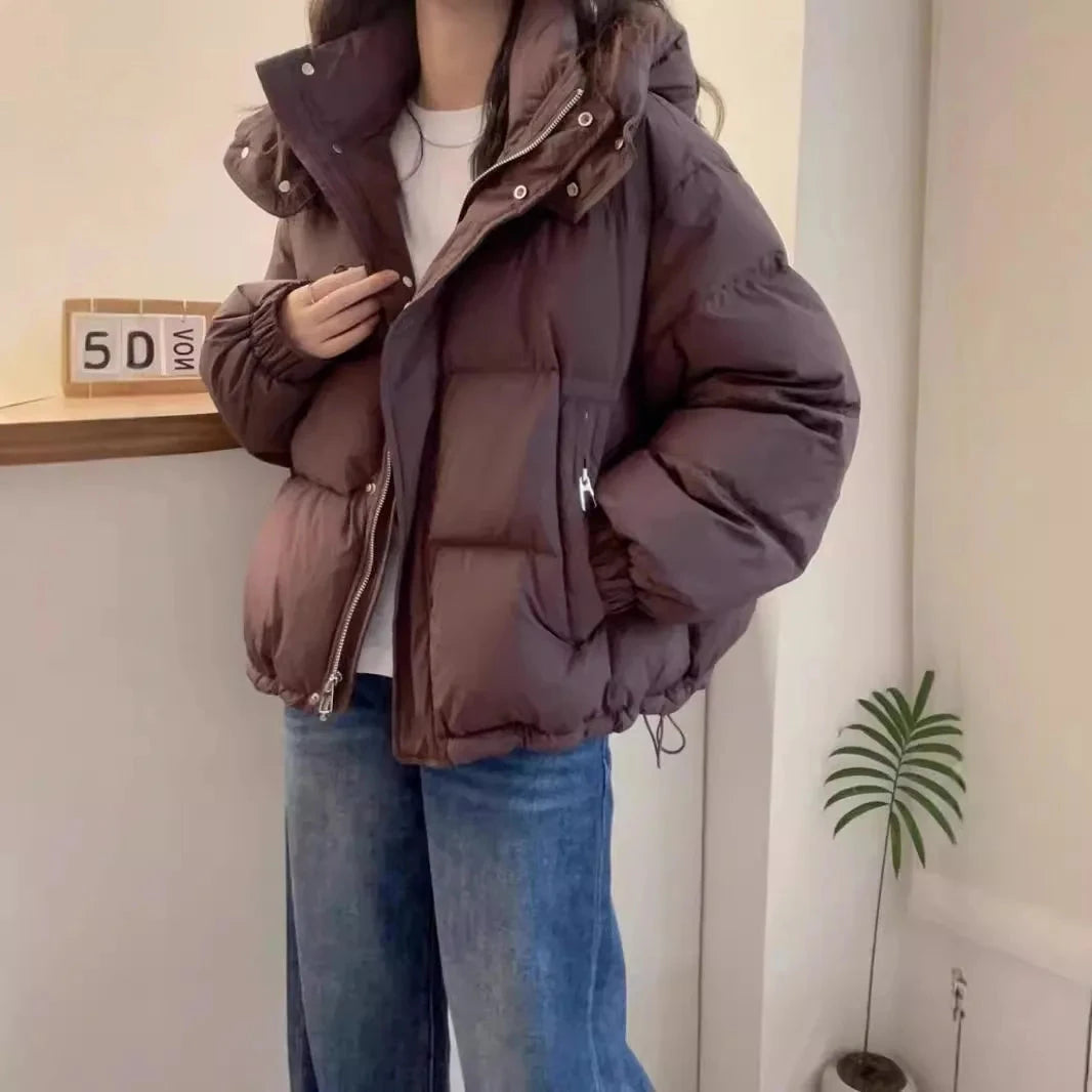 Down Cotton Coat for Women in Autumn and Winter Short 2025 GlowCart
