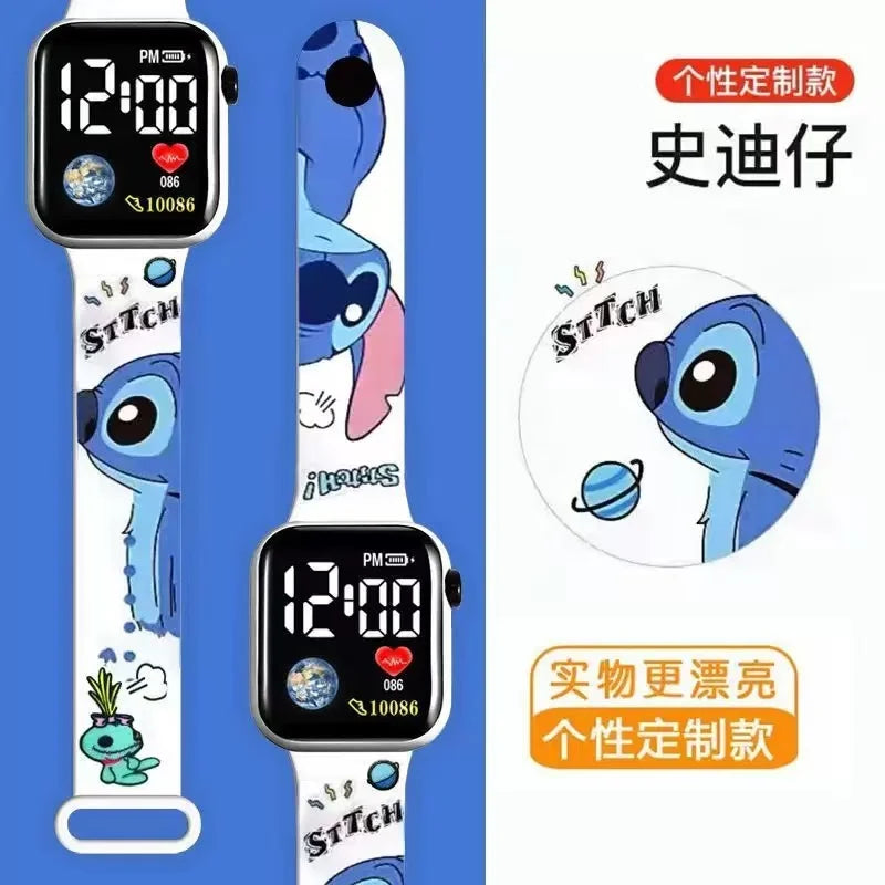 Disney's new Stitch cartoon color printed student LED