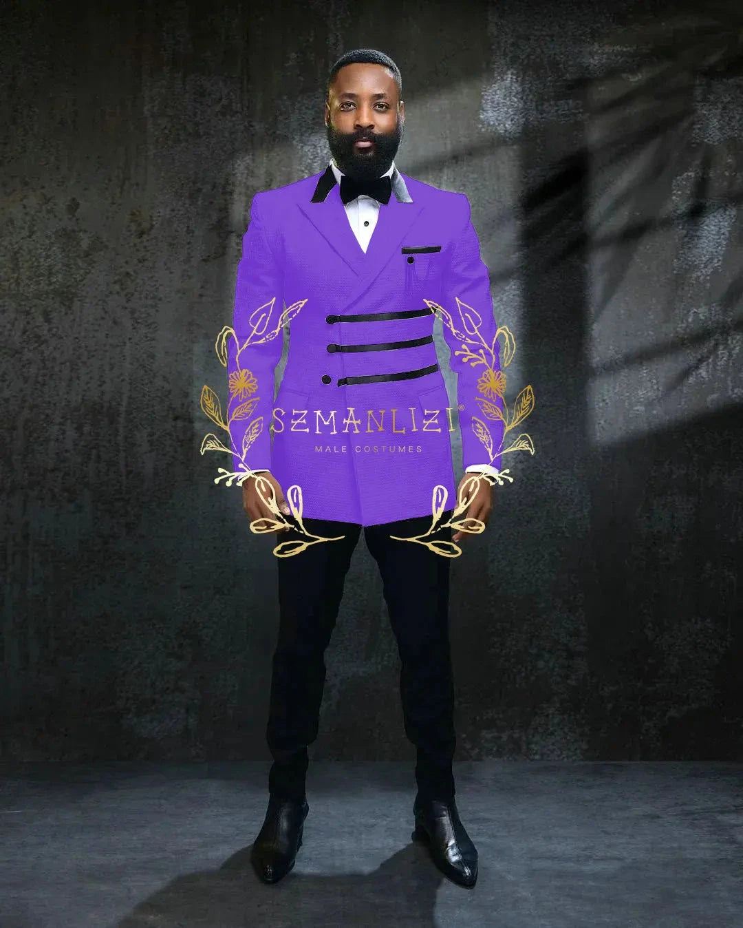 Blazer Sets Plaid Fashion Peaked Lapel Men Wedding Prom GlowCart