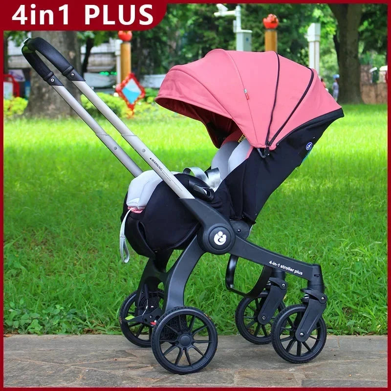 2025 NEW baby stroller 4in1 trolley car seat Multifunctional baby carriage luxury Foldable and portable strollers GlowCart