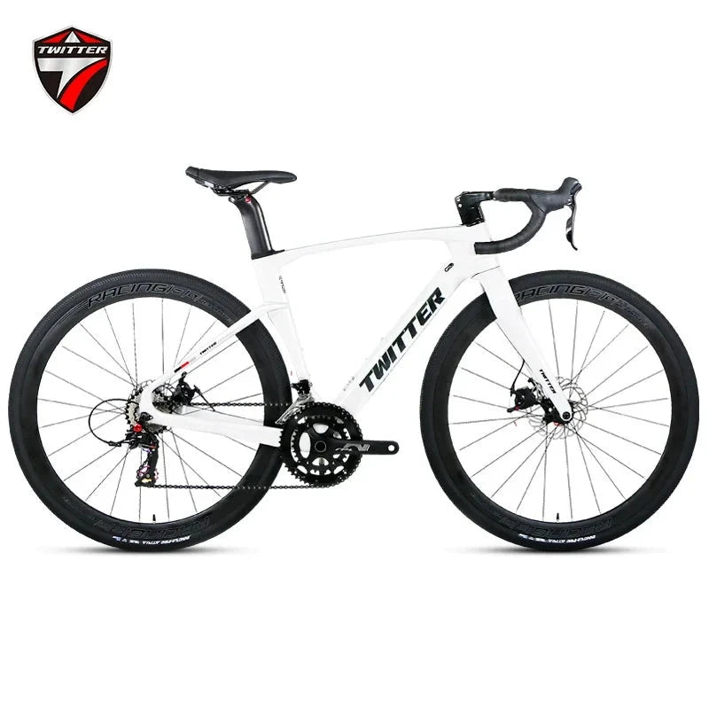 TWITTER 2025 GRAVEL-V3 new 700C off-road gravel carbon fiber road bicycle hydraulic oil disc brake mechanical transmission GlowCart