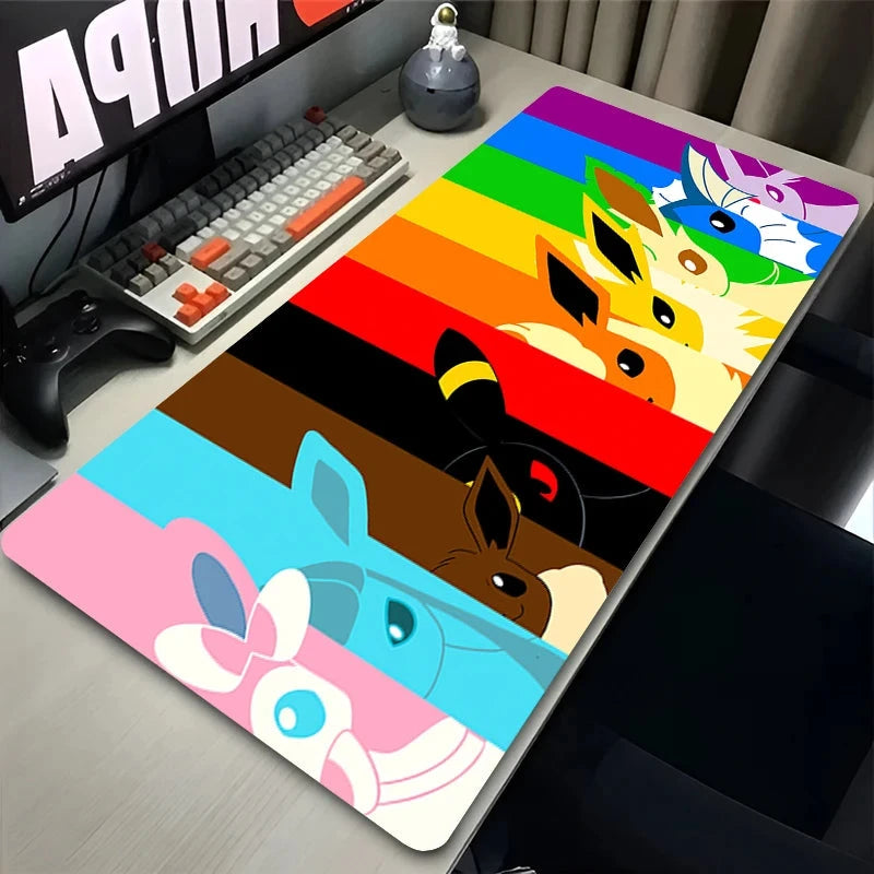 Kawaii Japan Anime Mouse Pad PC Colorful E-eevee Gamer GlowCart