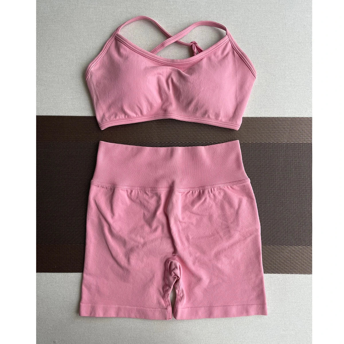 TKITK Shorts Pro Solid Seamless Half Pants Women Soft  Fitness Outfits Yoga Pants Gym Running Bike Wear GlowCart