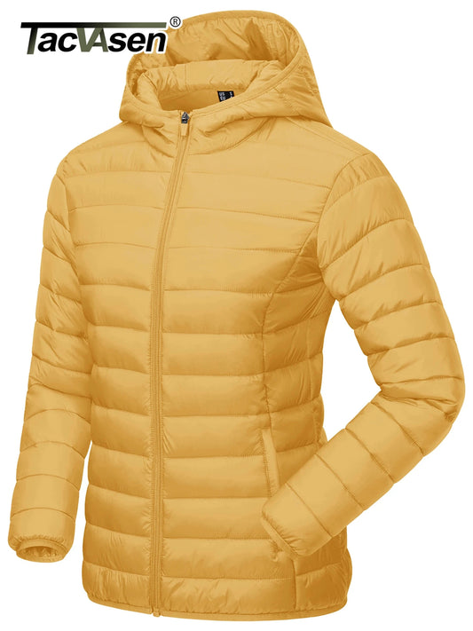 TACVASEN Winter Hooded Puffer Jacket Womens Quilted Warm GlowCart