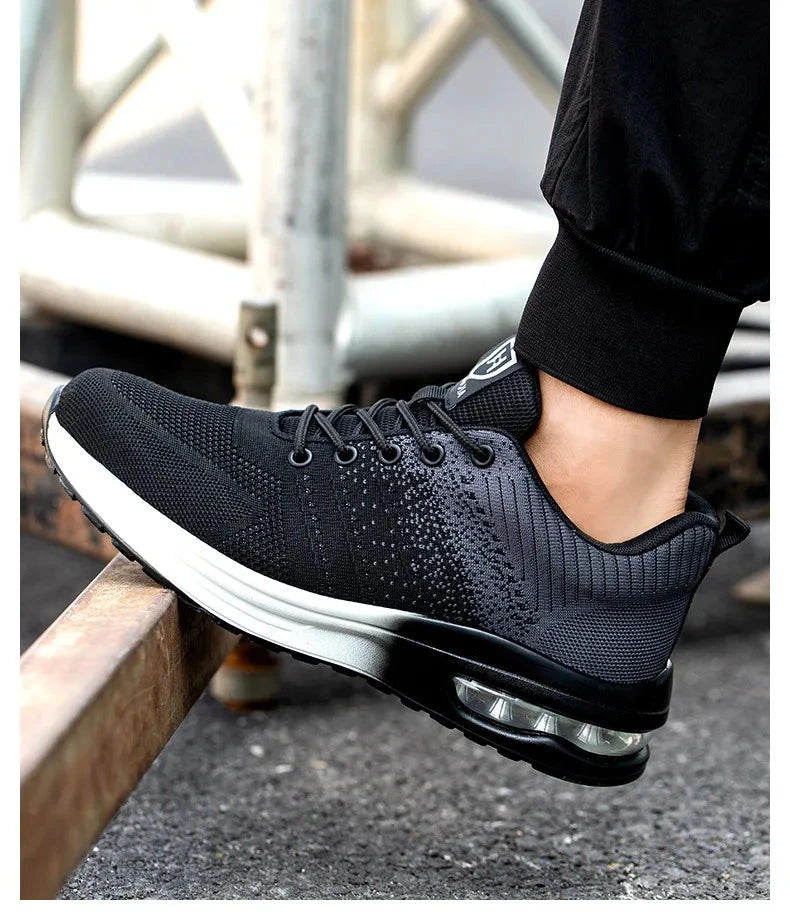 Lightweight Safety Shoes Women Men Air Cushion Work Sneakers GlowCart