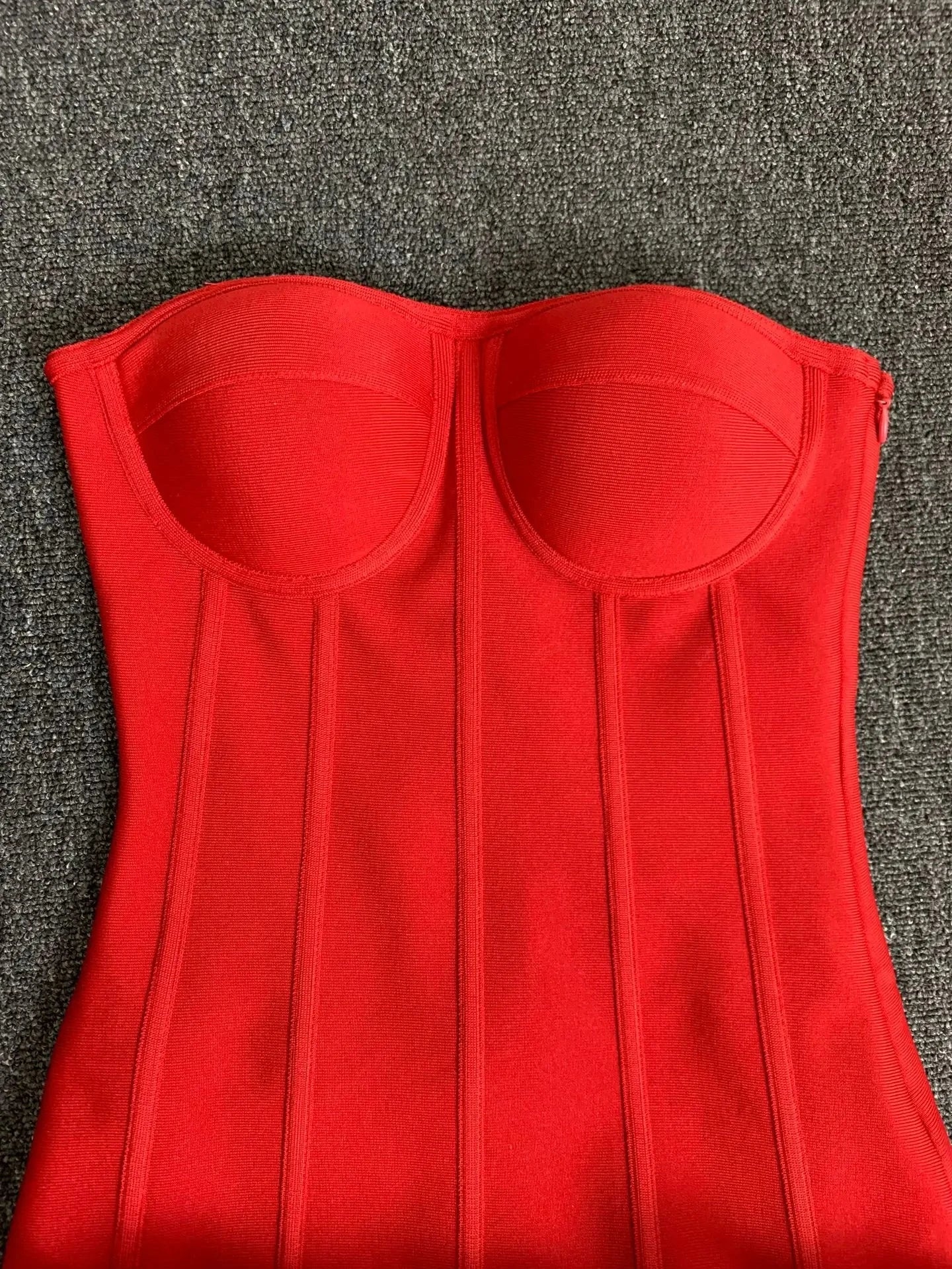 Women Red Evening Bandage Dress Hot Strapless Bodycon GlowCart