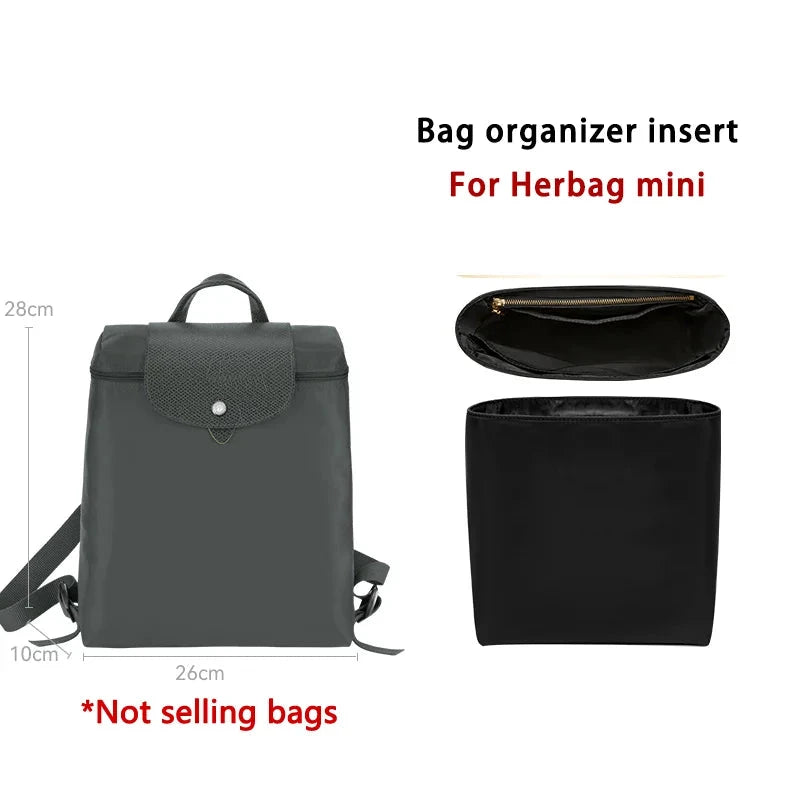 Bag organizer insert for longchamp backpack nylon storage GlowCart