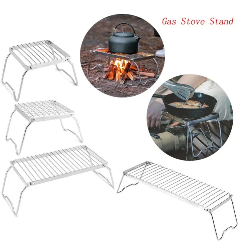 Multifunction Folding Campfire Grill Stand Tourism Portable GlowCart