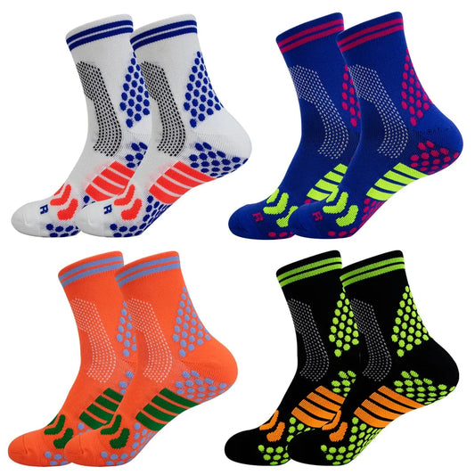 Pair of Football Socks Men's Sports Socks Mid-calf Socks Silicone Non-slip Dot Socks Basketball Yoga Socks for Women GlowCart