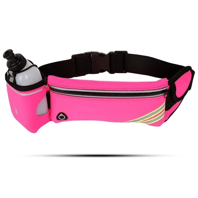 Running Belt Waist Bag Sports Fanny Pack Women Men Phone Pouch with Bottle Hydration Waterproof Run Accessories GlowCart