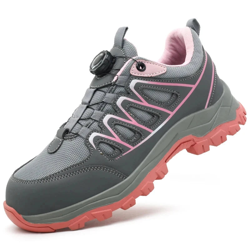 Womens Safety Shoes All-Season Casual Footwear Anti Smashing Lightweight Breathable Fashionable Shoes Low Top Protective Shoes GlowCart