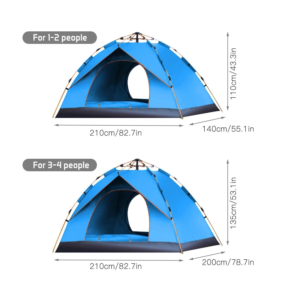 Instant Pop up Tent Outdoor Camping Tent Water-resistant GlowCart