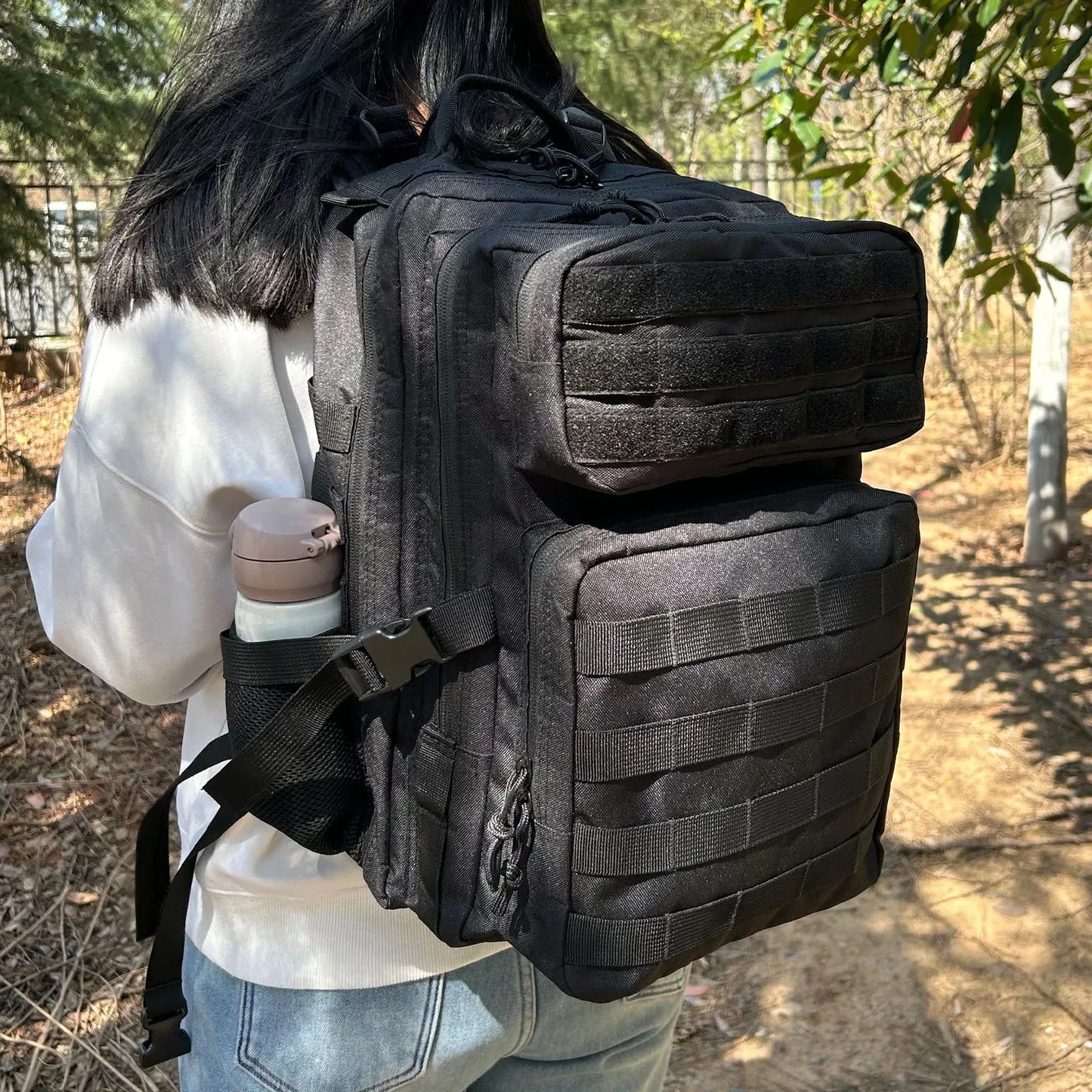 SYZM 35L/50L Tactical Backpack Hiking Rucksack MOLLE GlowCart