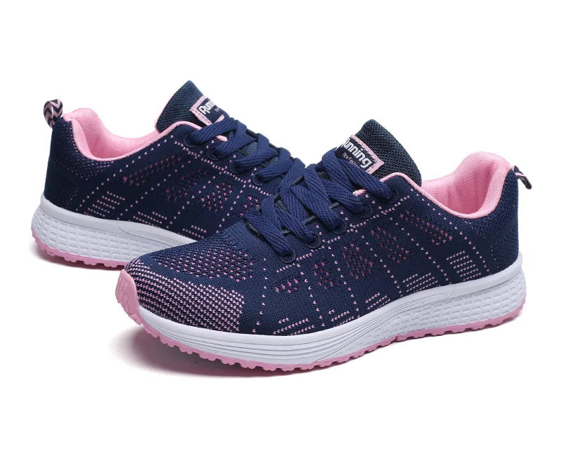 Women Casual Shoes Fashion Breathable Walking Mesh Flat
